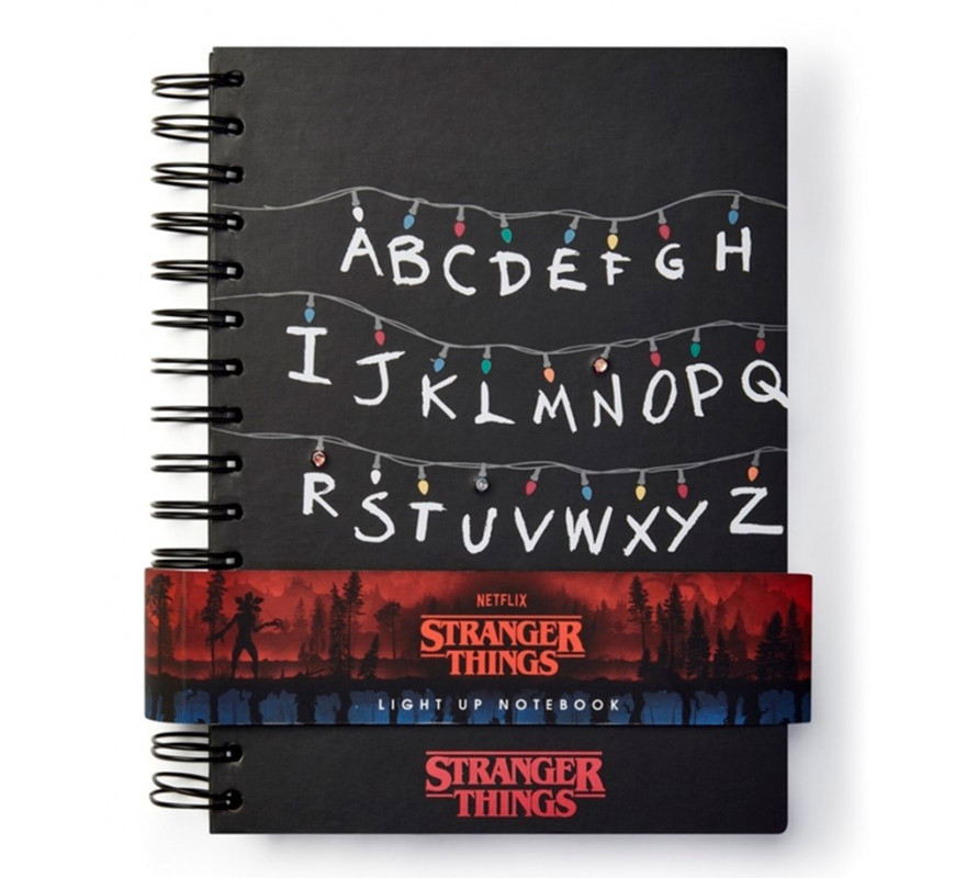 Caderno Stranger Things Premium A5 com luz-B