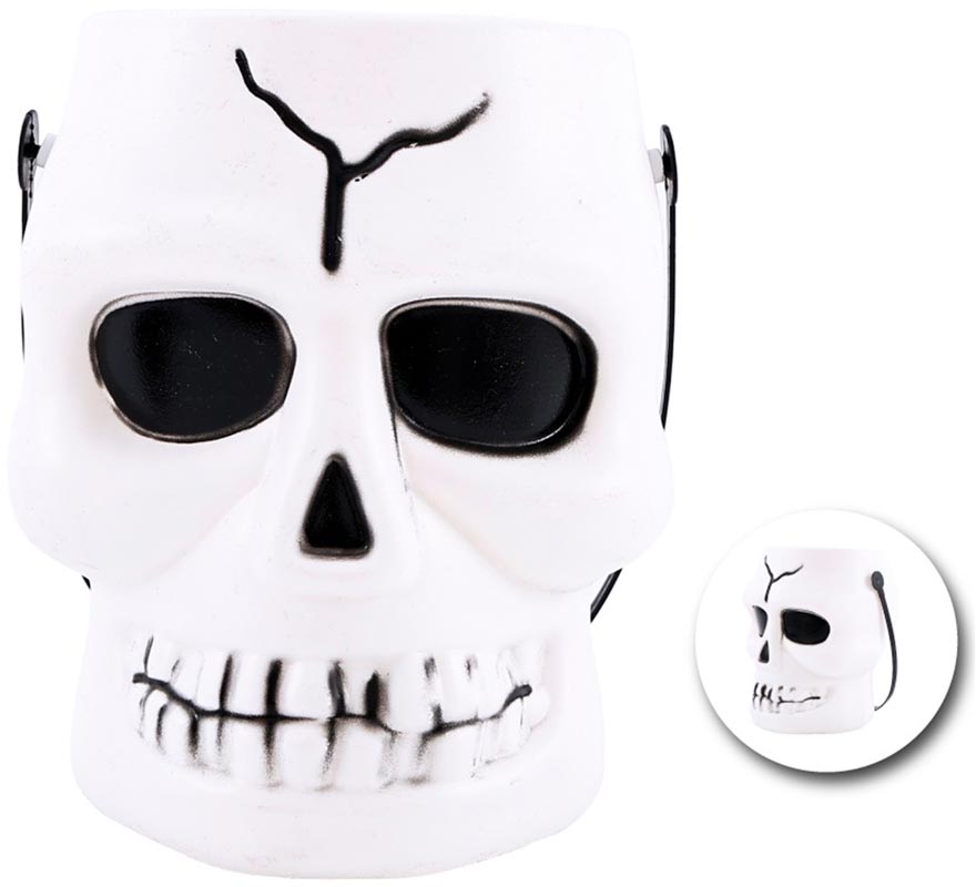 White Skull Cube, 14x16x17 cm-B White Skull Cube, 14x16x17 cm-B