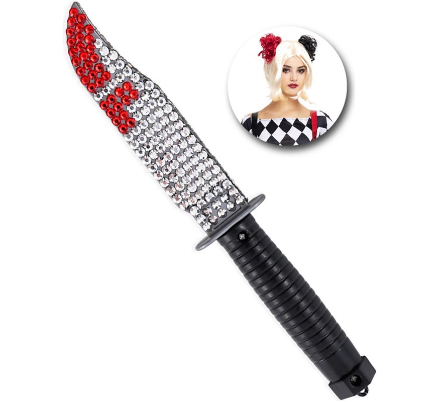 Blood Knife with Diamonds-B