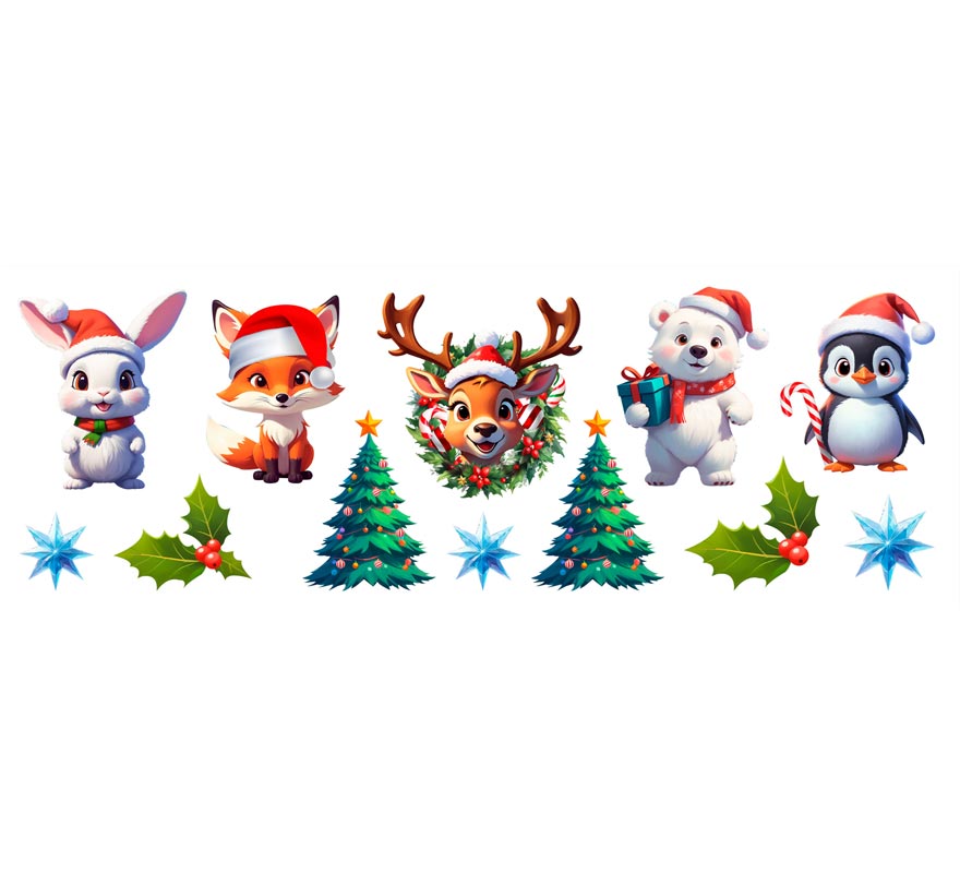 Adesivo de Parede Decoração Natalina 25x70 cm.-B