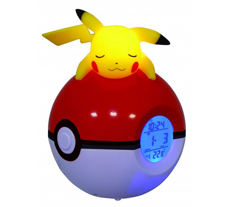 Despertador Lâmpada LED Pikachu Pokémon-B