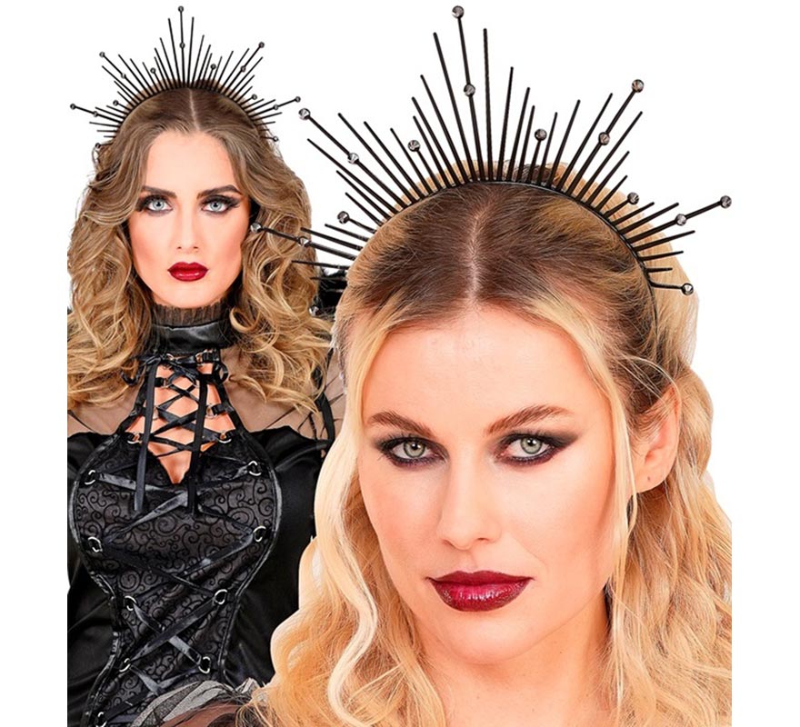 Diadema Aureola negra-B