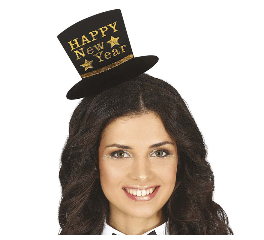 Fascia per cappello 'Happy New Year' in vari colori-B