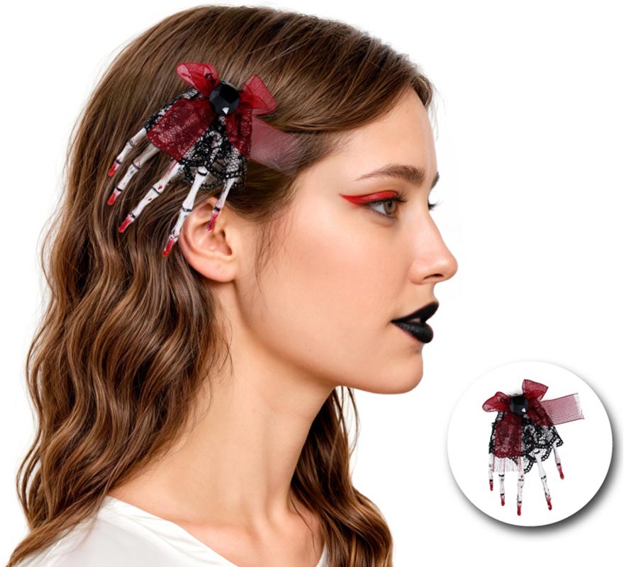 Skeleton Hand Headband-B