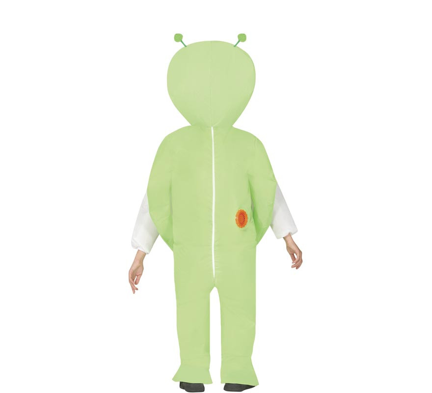 Inflatable or blow up green alien costume for kids-B