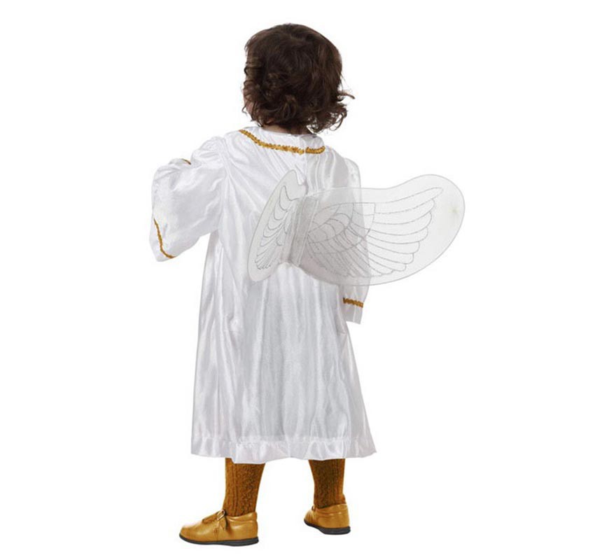 Fato de anjo branco para bebês-B