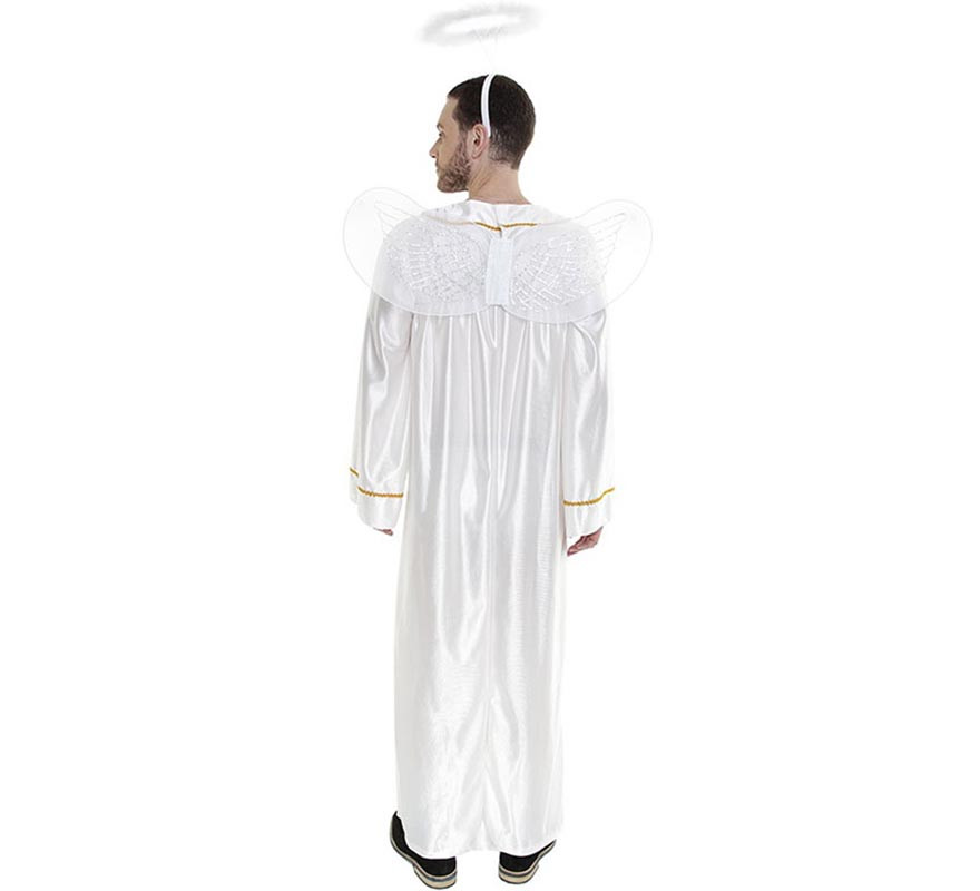 Costume da angelo con ali e aureola per uomo-B