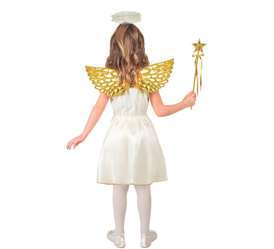 Disfraz de Ángel dorado para niña-B