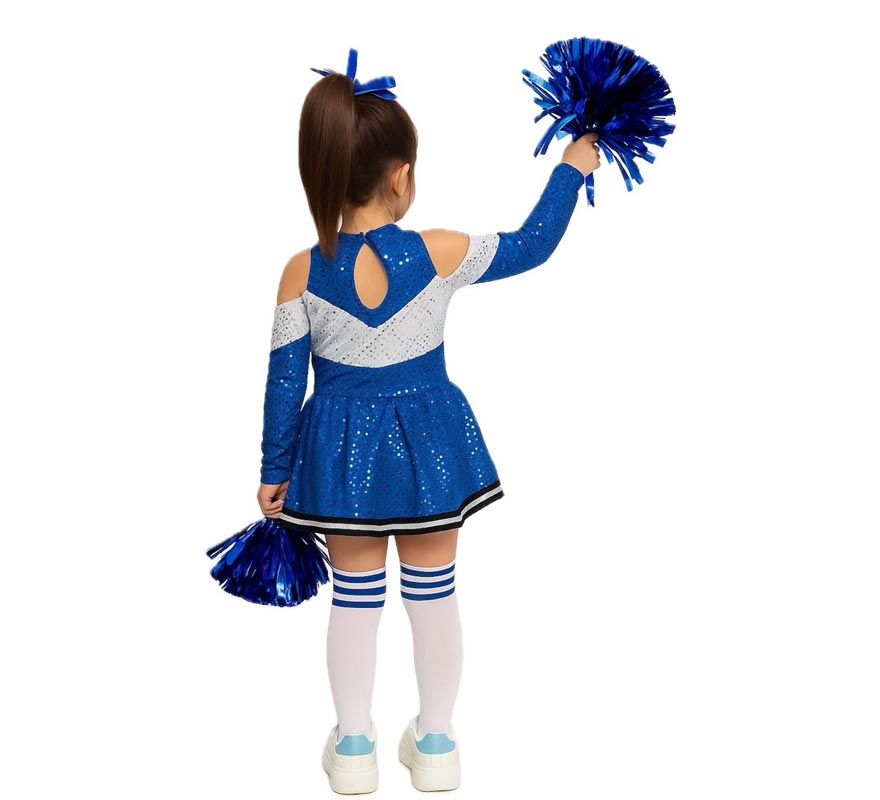 Disfraz de Animadora azul para niña-B