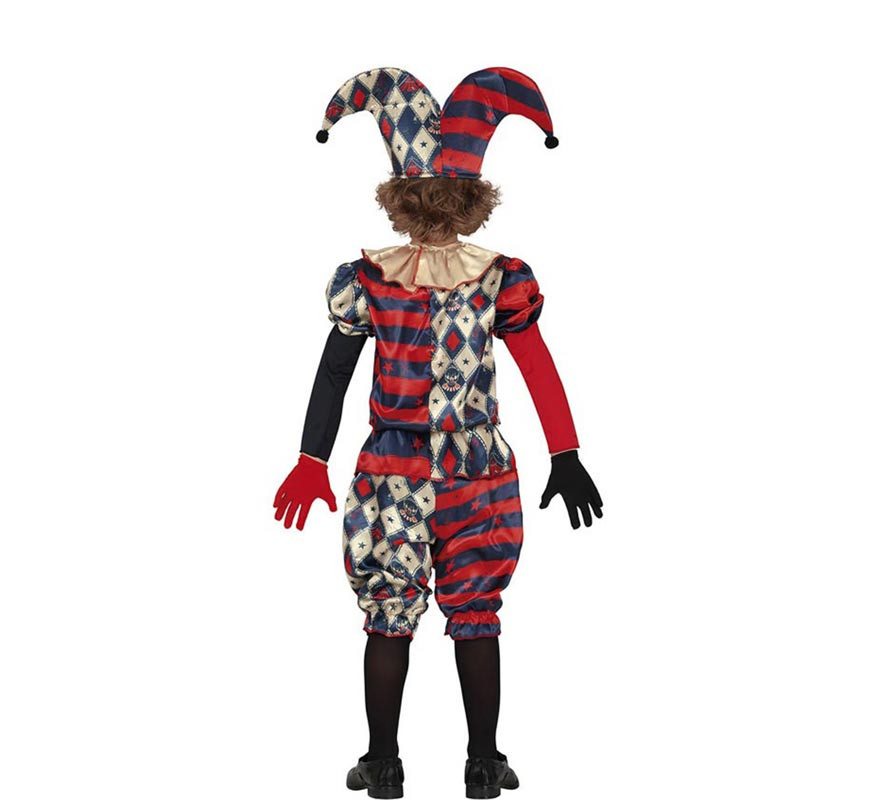 Classic Diamond Harlequin Costume for Boys-B