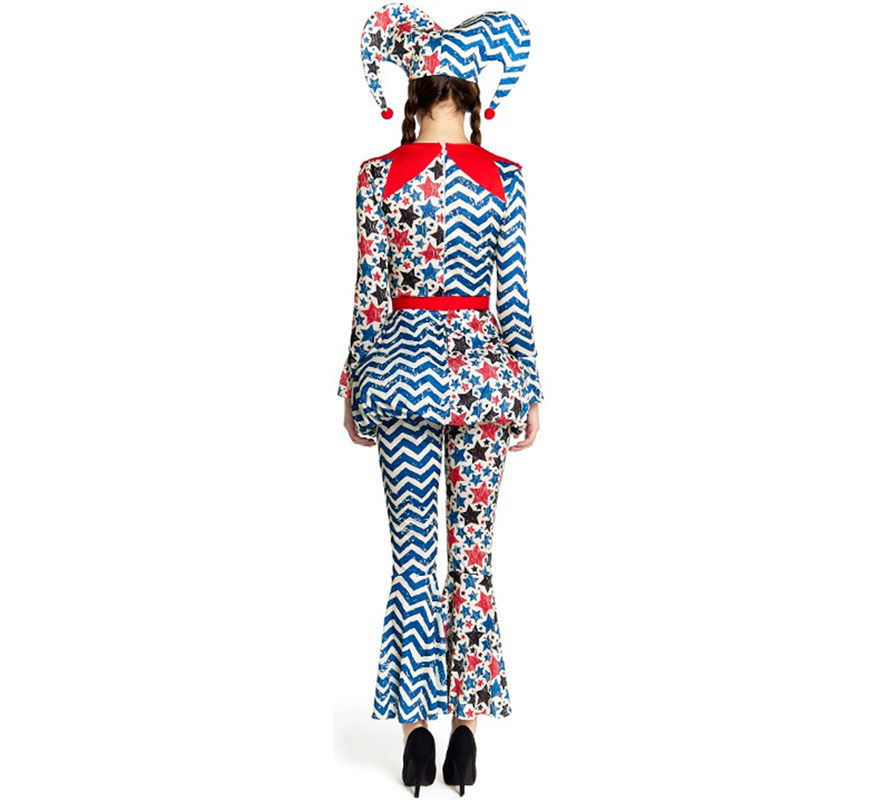 Fato de Arlequim com Estrelas para Mulher-B