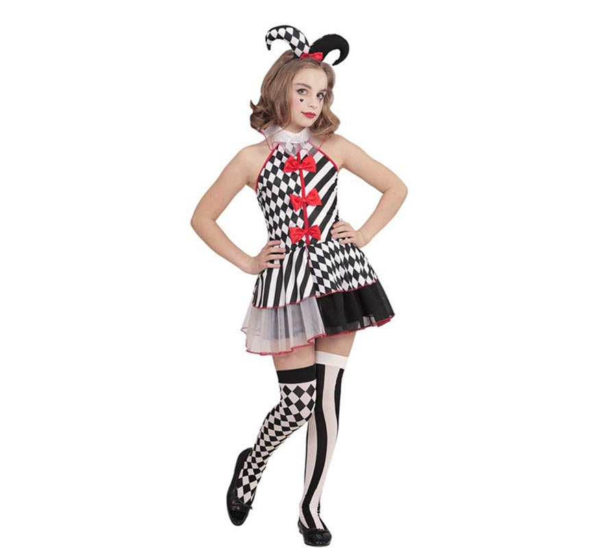 Harlequin costume for girls-B