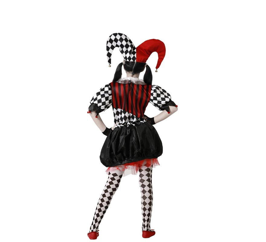 Sinister Harlequina costume for girls-B