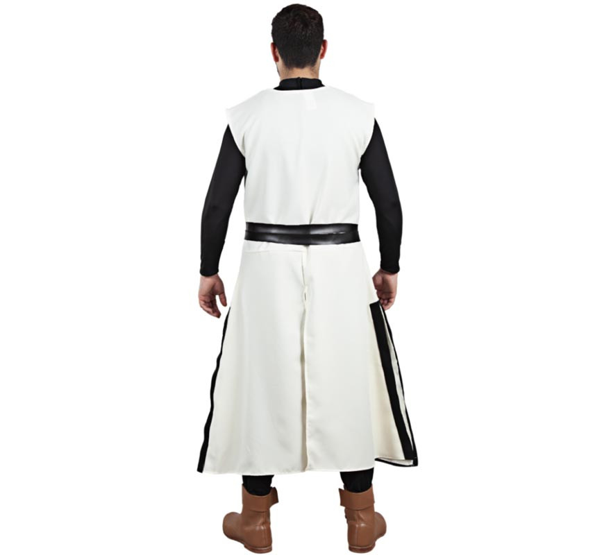 Costume da armaiolo medievale bianco per uomo-B