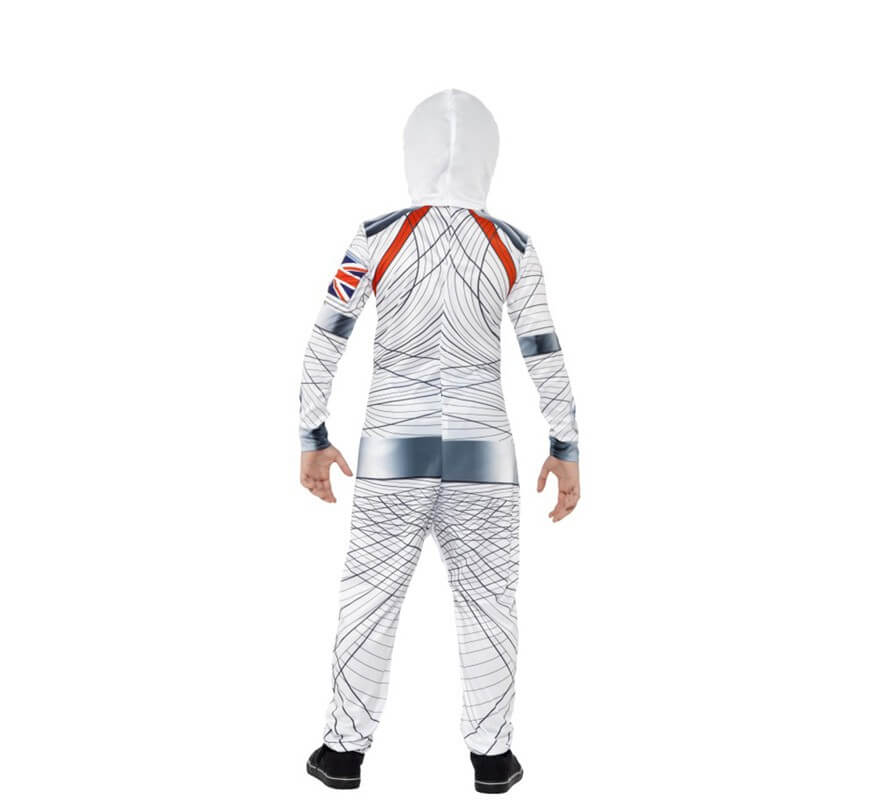 Disfraz de Astronauta de lujo blanco para niño-B