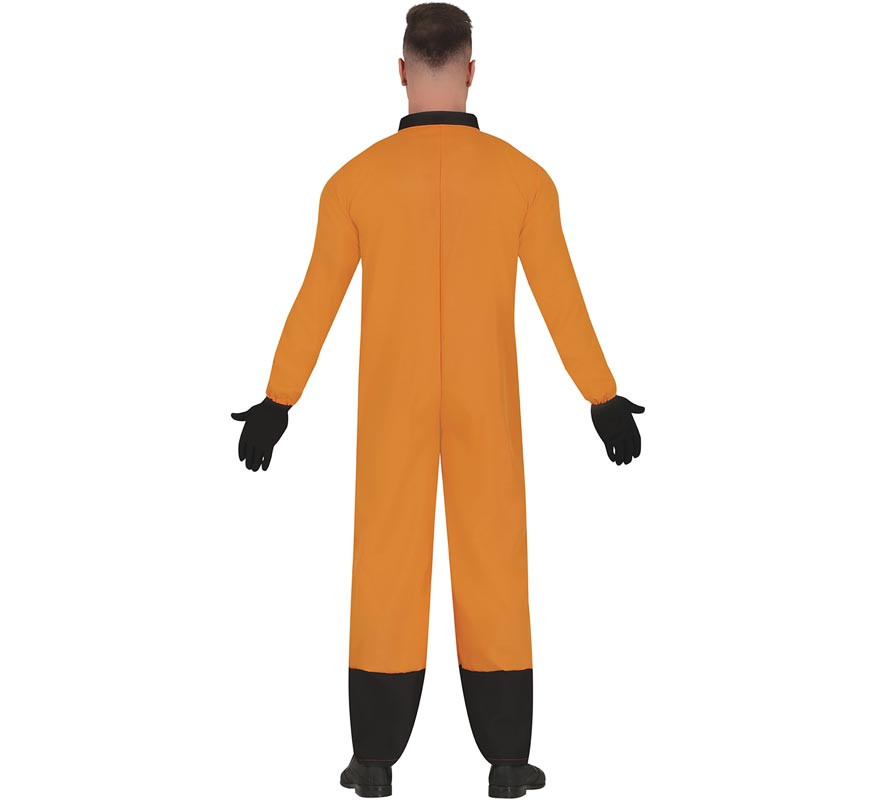 Costume da astronauta arancione per uomo-B
