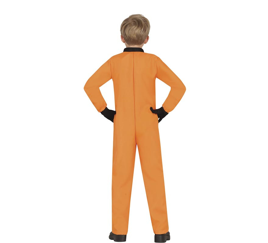 Déguisement astronaute orange enfant-B
