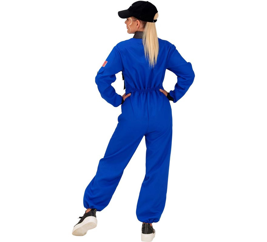 Costume da astronauta dello spazio blu per donna-B