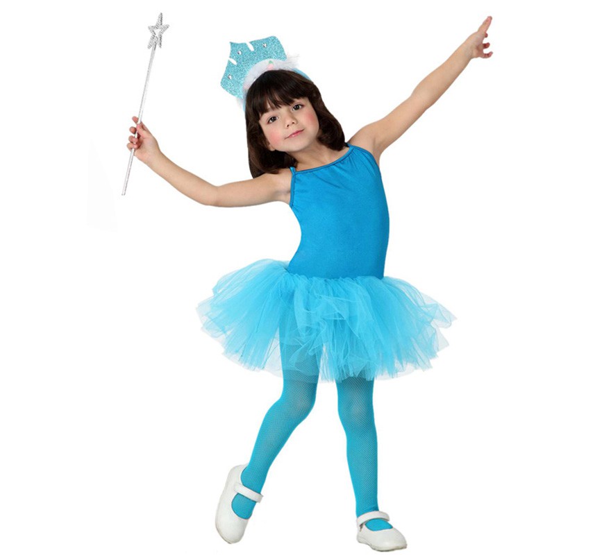 Disfraz de Bailarina Azul para Niña-B