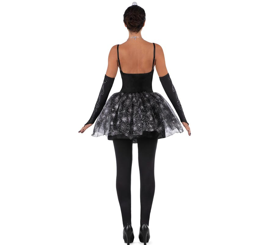 Costume de danseuse squelette avec diadème pour femme-B