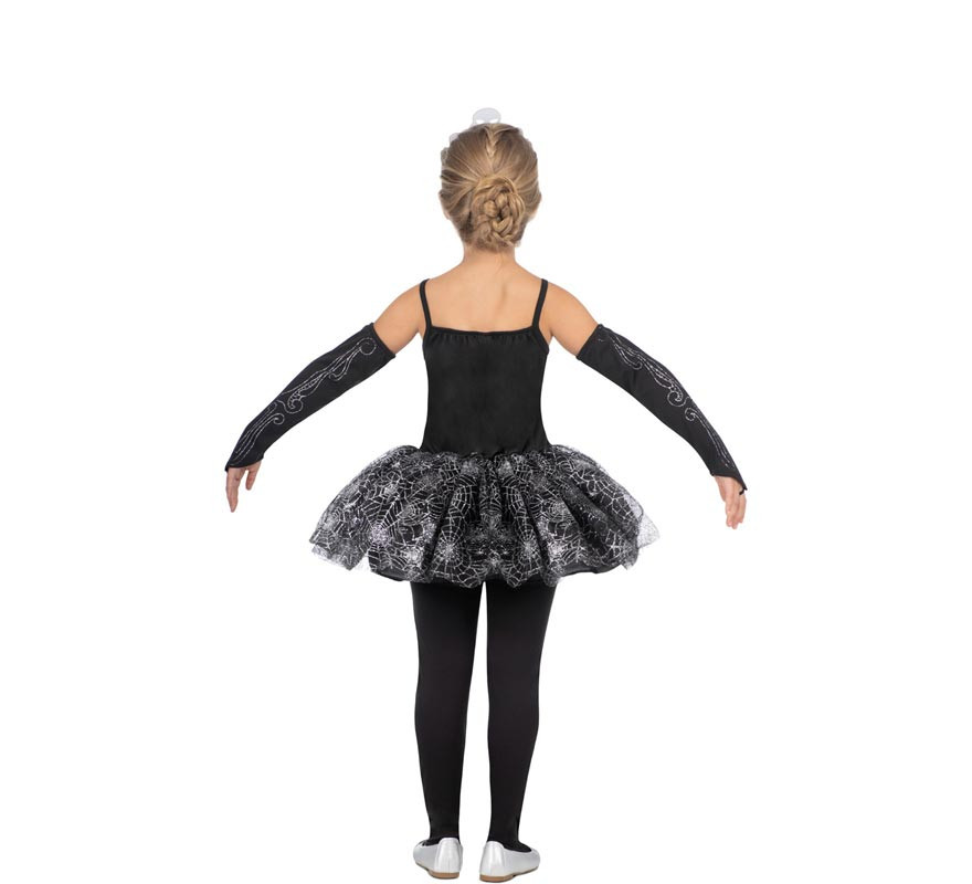 Costume da ballerina scheletro con tiara per ragazza-B