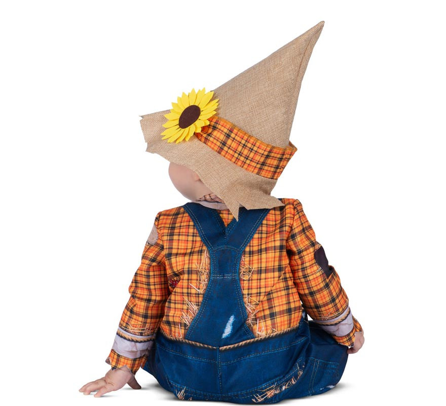 Baby Scarecrow Costume with Hat for Baby and Toddler-B