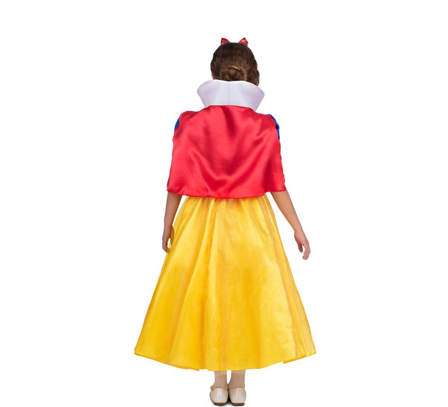 Fato de Branca de Neve com bandana e capa para menina-B