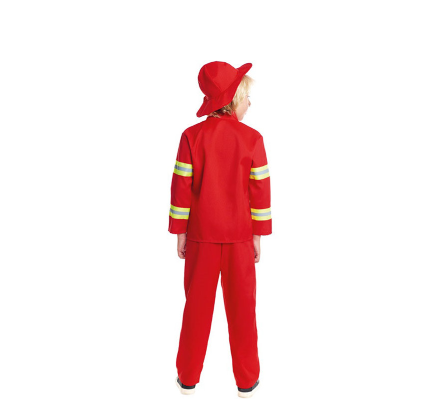 Disfraz de Bombero Rojo y Amarillo para niño-B