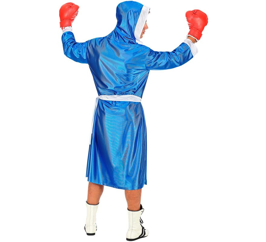 Disfraz de Boxeador azul y blanco para hombre-B