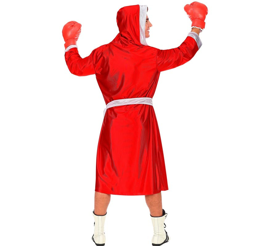 Disfraz de Boxeador rojo y blanco para hombre-B