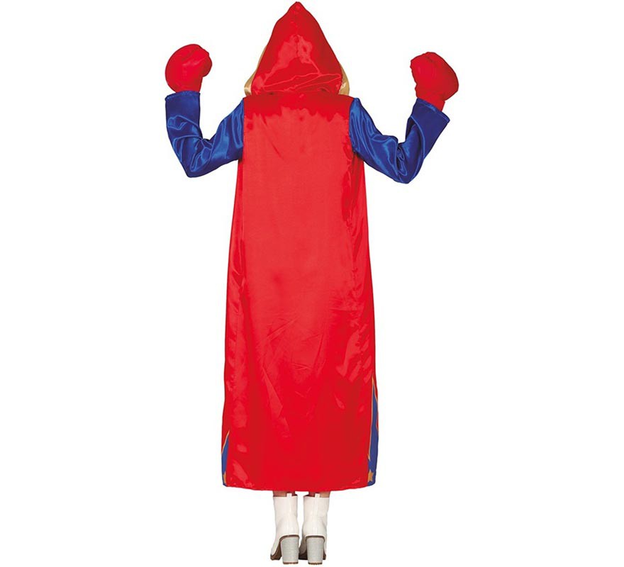 Boxer Costume bleu et rouge femmes-B