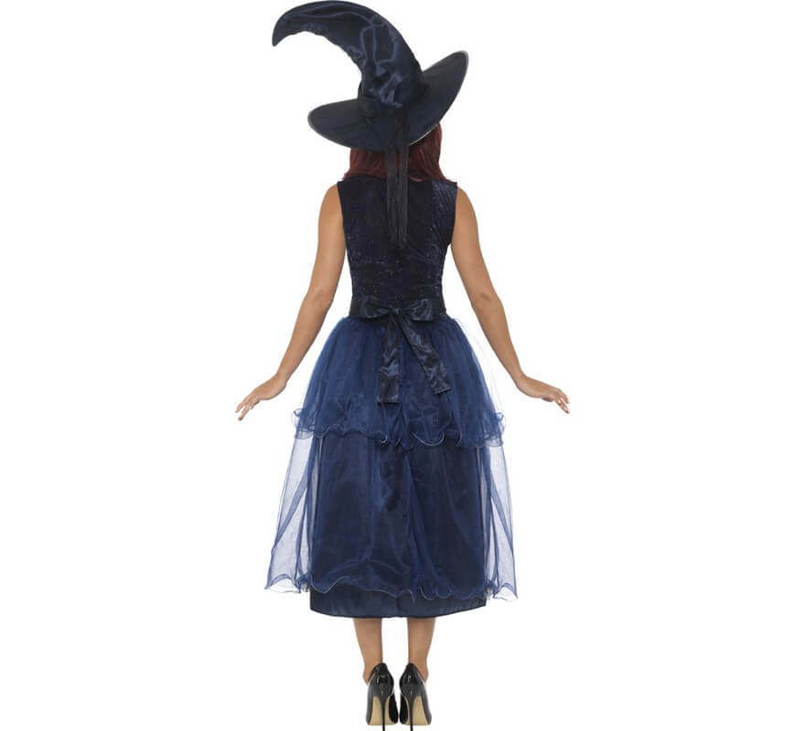 Costume da strega blu per una donna-B