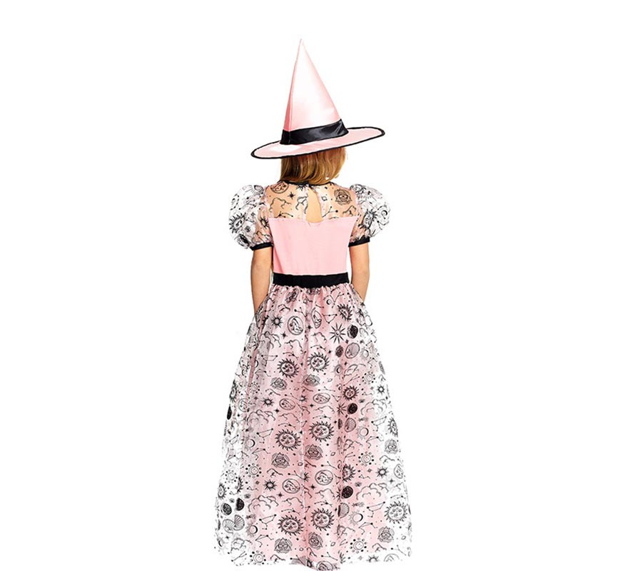 Pink Good Witch Costume with Hat for Girls and Teenagers-B