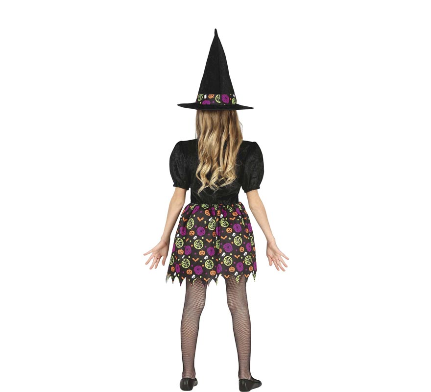 Disfraz de Bruja con Falda para niña-B