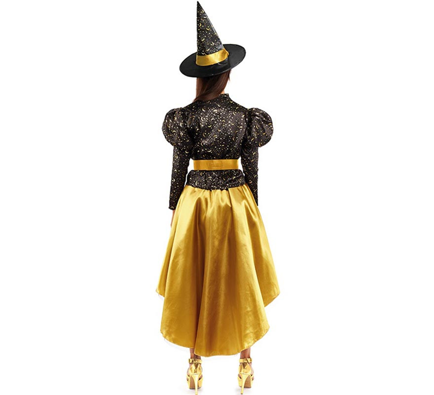 Costume da strega dorata per donna-B