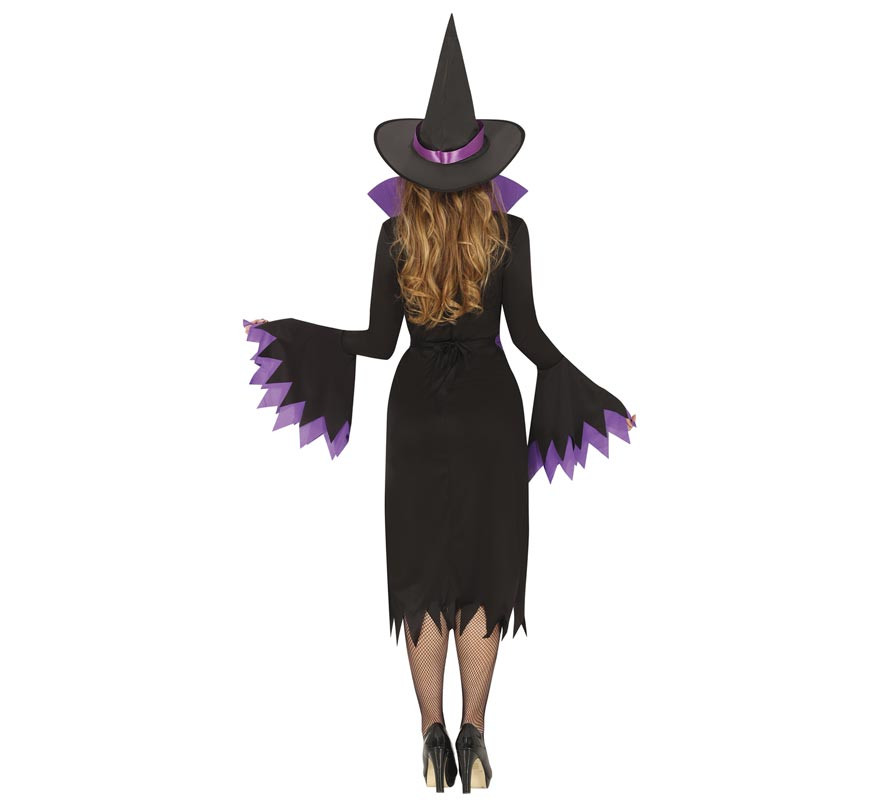 Black and purple witch costume for women-B