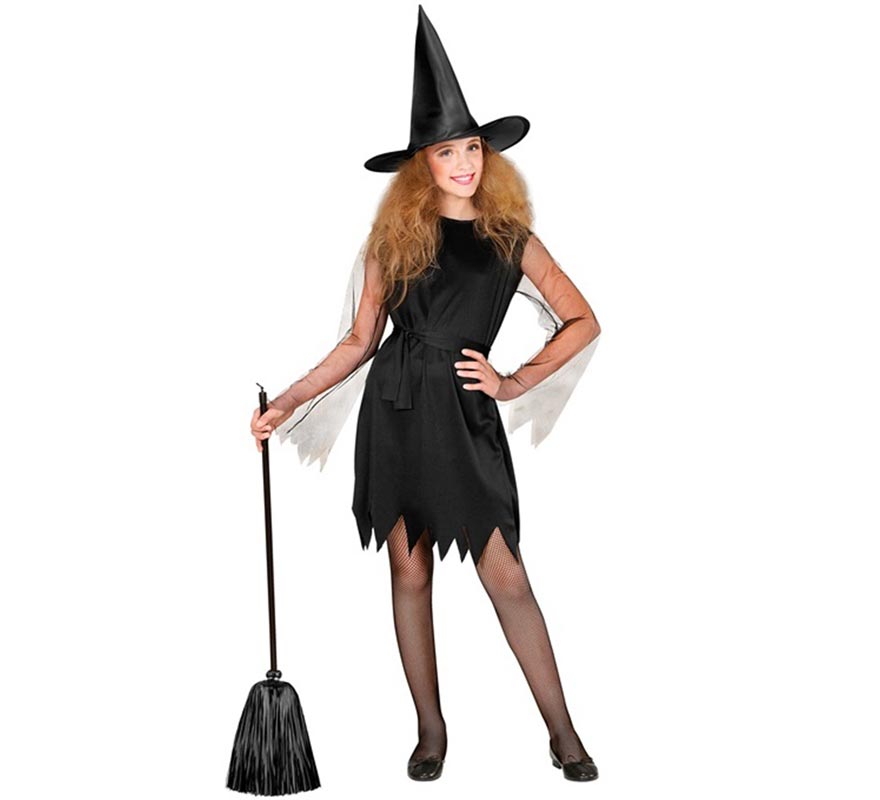 Black witch costume for girls-B