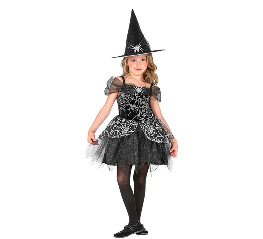 Spiderweb Witch Costume for Girls-B