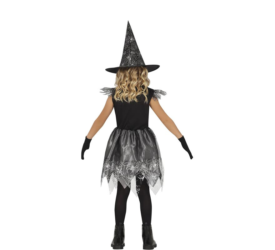 Spider Web Witch Costume for Girls-B