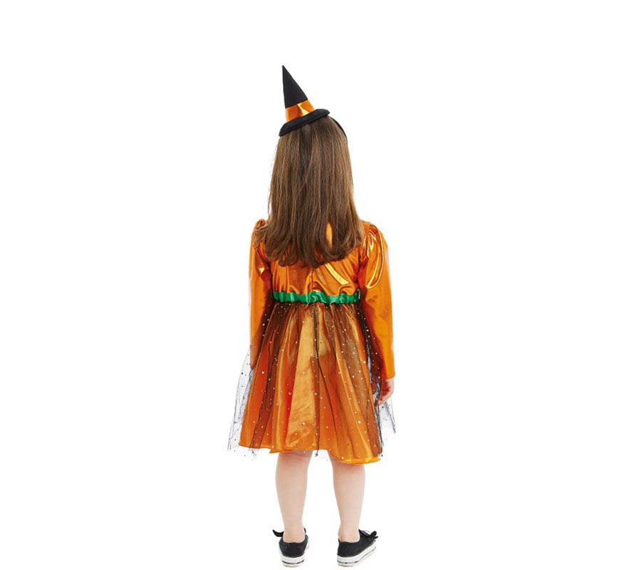 Costume da strega zucca per bambina e bambino-B