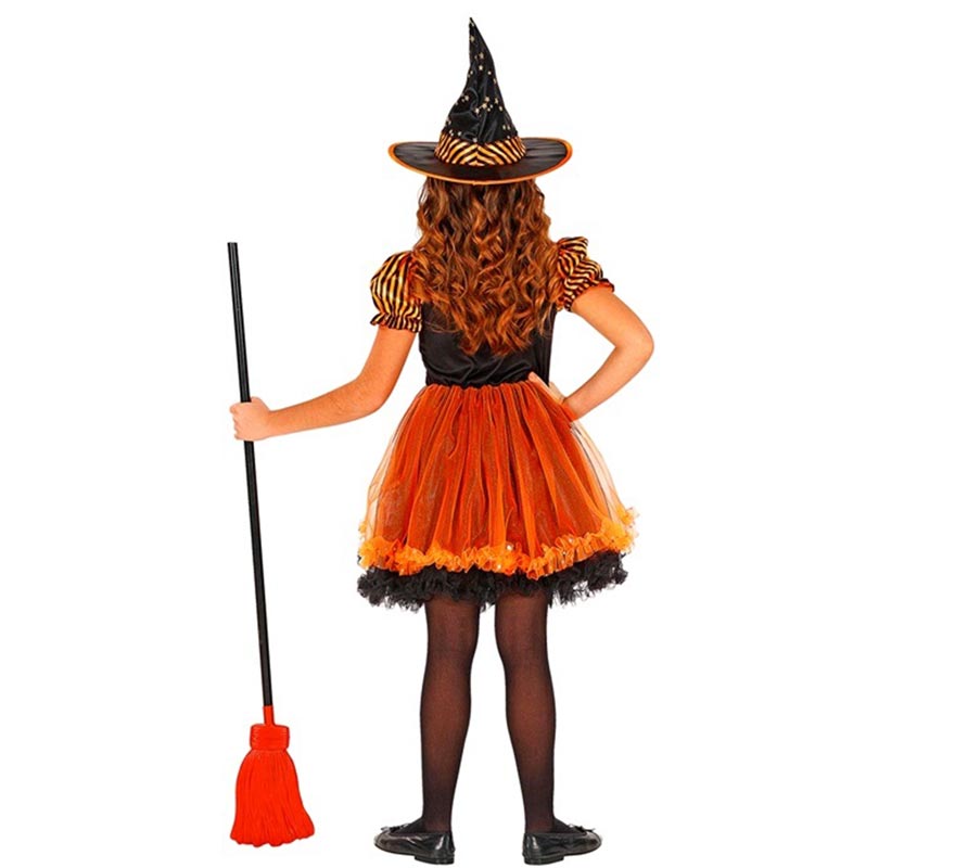 Fato de Bruxa Abóbora para Meninas-B
