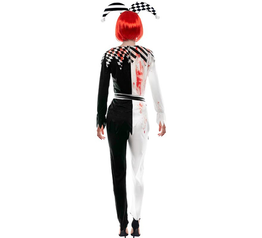 Bicolor Killer Jester Costume for women-B