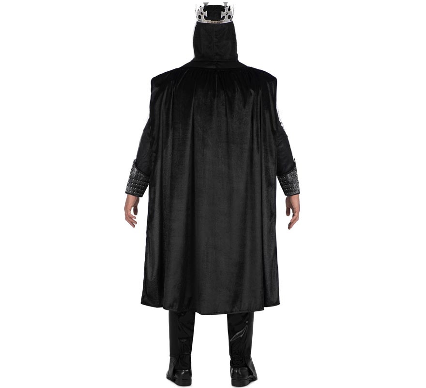 Medieval skull knight costume with crown for men-B