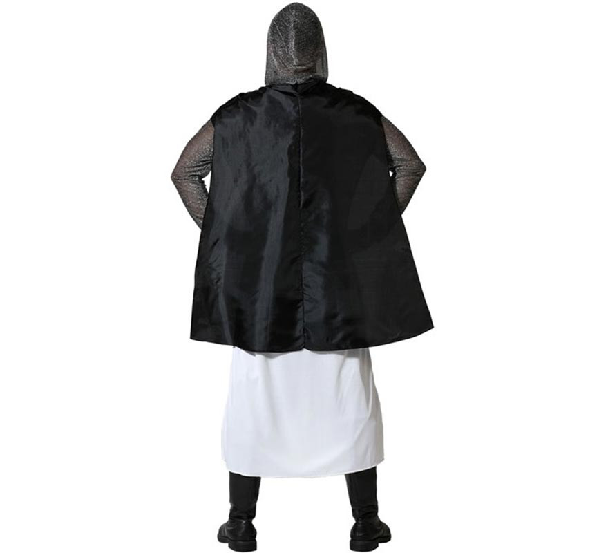 White Crusader Knight Costume for Men-B