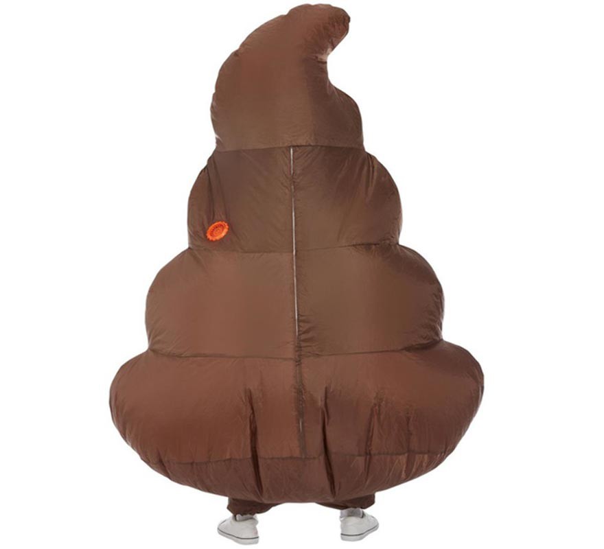 costume Caca pour adultes gonflable Brown-B