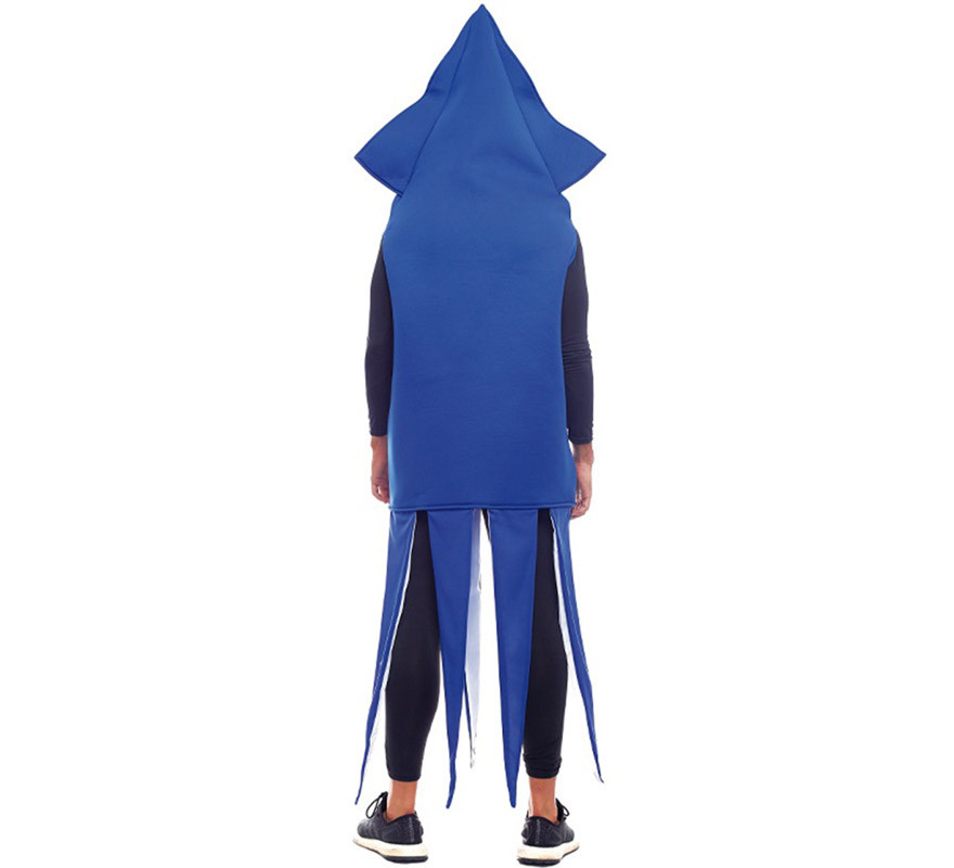 Disfraz de Calamar Azul Marino para adultos-B