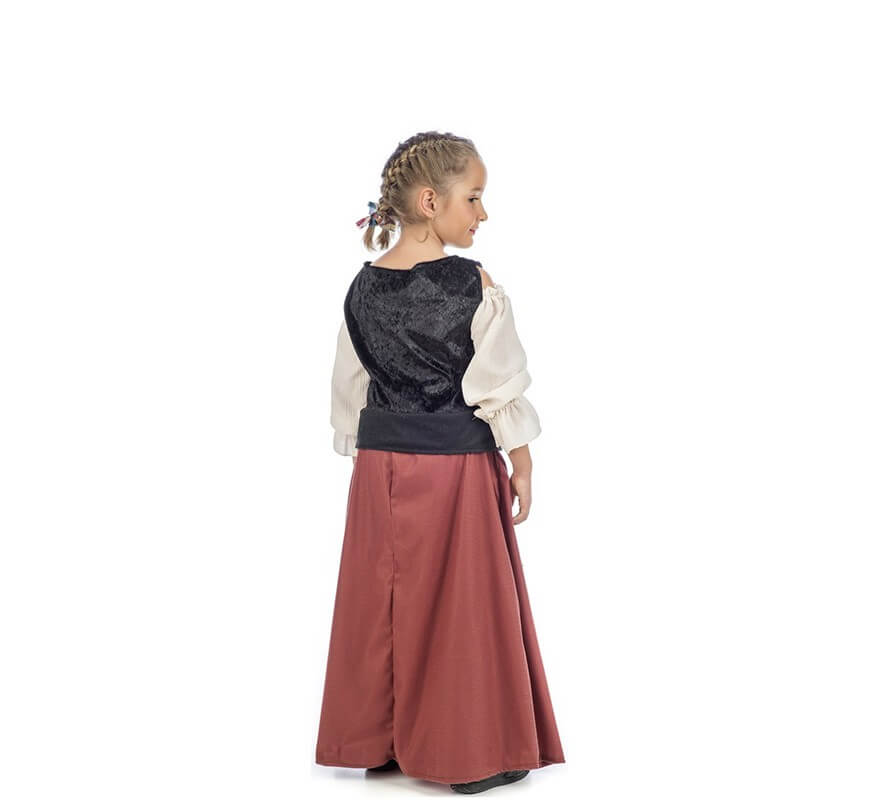 Disfraz de Campesina Medieval para niña-B