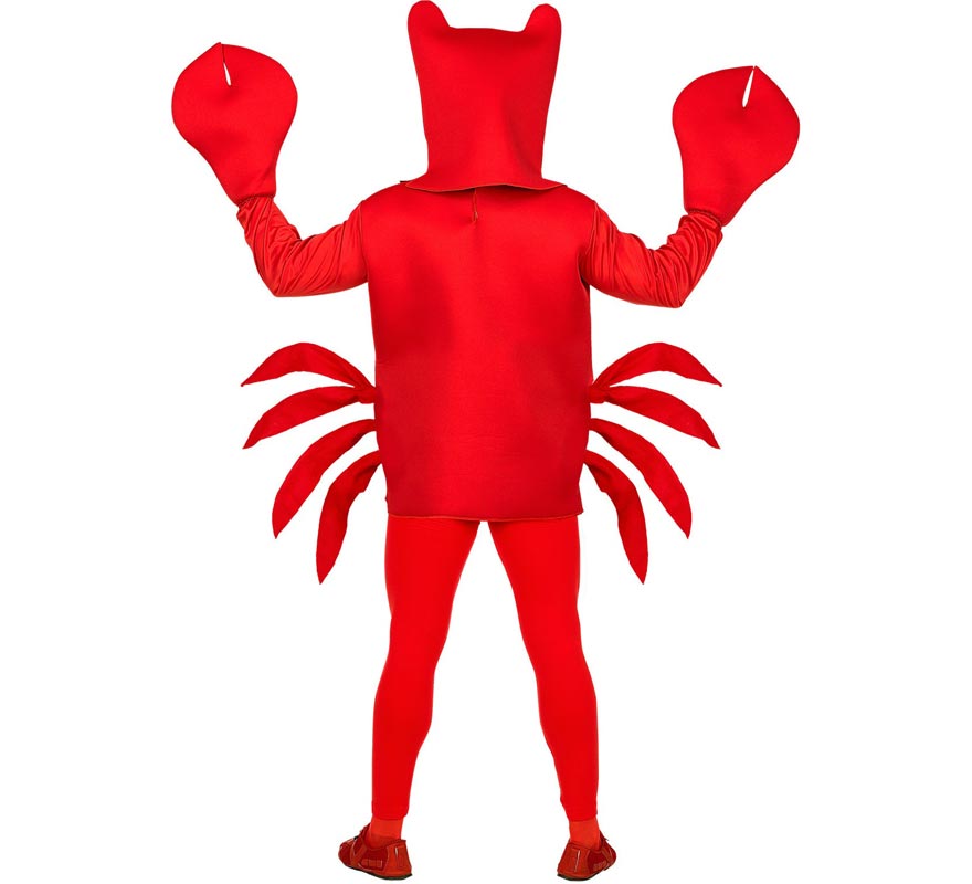 Disfraz de Cangrejo rojo con máscara para adulto-B