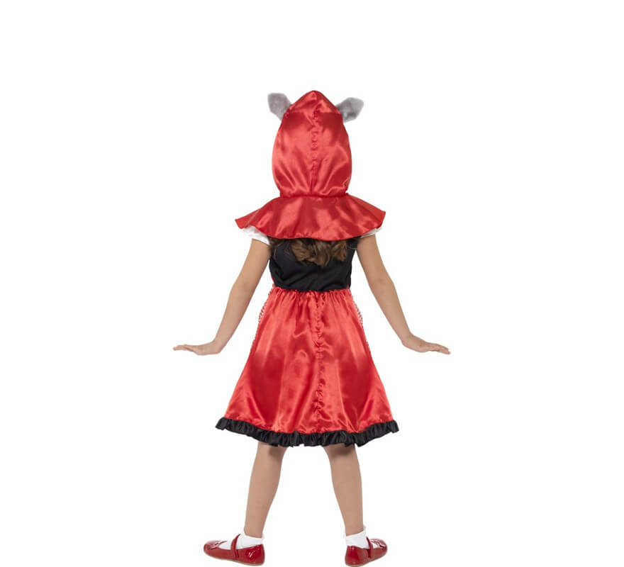 Rotkäppchen mit Wolfsohren Kostüm für Mädchen-B