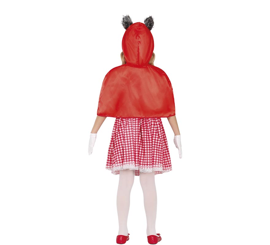 Fato de lobo Chapeuzinho Vermelho para meninas-B